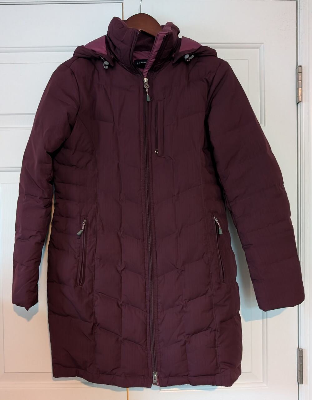 Lands' End Purple Down Parka